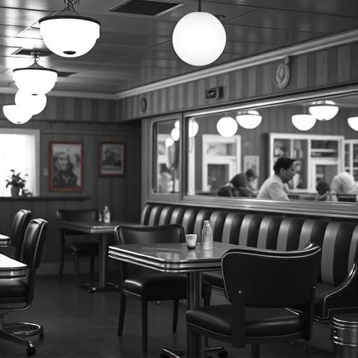 Black and white photo of The Golden Spoon in 1950
