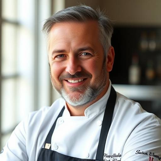 Portrait of Chef Jean-Pierre Dubois, Head Chef of The Golden Spoon