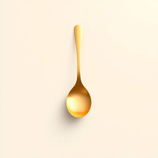 The Golden Spoon Logo: A golden spoon silhouette